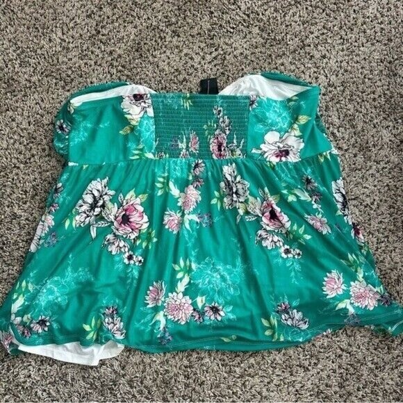 Torrid Mesh Strapless Twisted Babydoll Tunic Top Size 5X - Picture 6 of 12